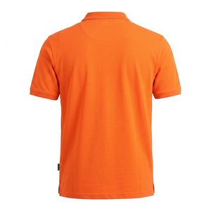 Zoto Men's <b>Orange</b> Cotton <b>Polo</b> Shirt Short Sleeve Embroidered Logo Casual Wear Apparel Wholesale - Product Image 2