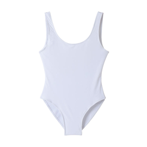 Maillot de bain une pièce unisexe, nouvelle collection, tendance, sexy, transparent, taille haute, col en V, anti-UV, pour la plage - Product Image 1
