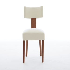 Set di 2 Sedie da Pranzo Moderne Senza Braccioli con Schienale Curvo in Tessuto di Lino e Gambe in Legno Massello per Sala da Pranzo, Soggiorno e Ristoranti - Product Image 5