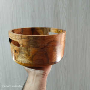Frutero de Madera de Acacia Maciza Pulida de Primera Calidad, Decoración Rústica para Cocina y Comedor, Duradero y Ecológico para Fiestas - Product Image 2