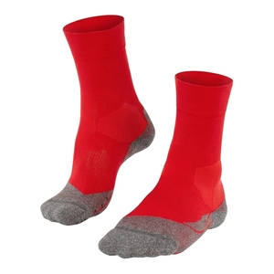 <b>Men's</b> Red Ankle <b>Socks</b> Knitted Breathable Polyester Spandex Sports <b>Socks</b> Summer Regular Style Solid Color - Product Image 1