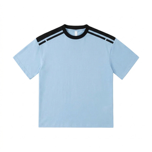 Camiseta de Verano para Hombre, Cuello Redondo, Manga Raglán, Algodón Peinado Pesado de 240g, Estilo Vintage, Color Sólido, 2026 - Product Image 4