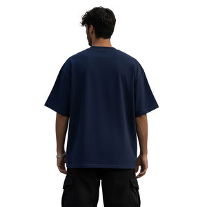 Camiseta Oversize de Algodón 100% de Alto Gramaje para Hombre, de Lujo, Personalizada, Tallas Grandes, Transpirable, con Logo Impreso - Product Image 4