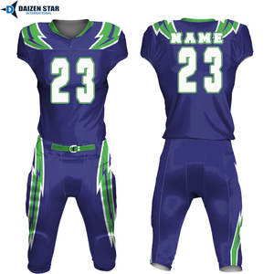 Maillot de football américain à manches courtes avec nom et initiales de l'équipe, en Spandex/Polyester, respirant, protection UV, grandes tailles - Product Image 6