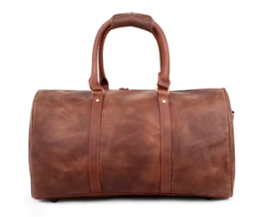Sac de voyage en cuir véritable, fabriqué avec des matériaux de qualité supérieure, offre durabilité et un toucher luxueux, intérieur spacieux. - Product Image 6