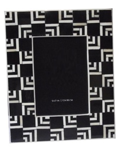 Antique Black Resin Handmade Letterpress Printed Photo <b>Frame</b> High Quality Customizable ODM Sizes 4x4 4x6 5x7 8x10 Inches - Product Image 1