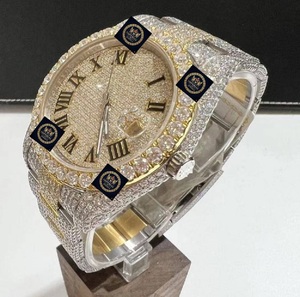 Reloj Automático Imperial Jewels de Lujo, Plateado con Incrustaciones de Moissanita, Mecánico, de Acero Inoxidable, Esfera de Cristal de 42 mm, Números Romanos - Product Image 2