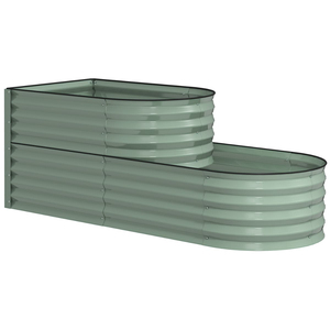 Modern Metal Garden Bed For Outdoor Landscaping Weatherproof Galvanized Steel <b>Planter</b> For Plants Level Vegetable Garden - Product Image 1