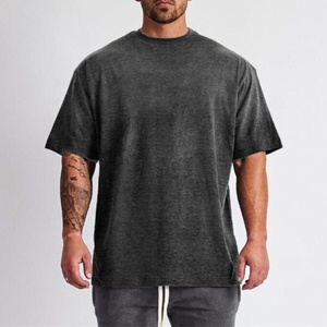 T-shirt homme 100 coton, impression personnalisée d'images, Logo, 250 Gsm, décontracté, quantité - Product Image 2