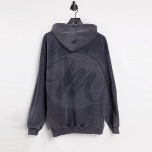 Sudaderas con Capucha de Secado Rápido y Transpirables con Lavado Ácido, Logotipo Personalizado, Sudaderas de Alta Calidad, MOQ Bajo - Product Image 2