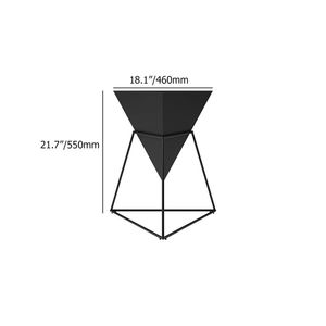 Tavolo laterale triangolo in legno per soggiorno con Base in metallo resistente - Product Image 2