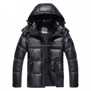 Custom High Street Canvas Stand Collar Winter Puffer <b>Jacket</b> for <b>Men</b>-Breathable Waterproof Windproof Eco-Friendly Hooded Front - Product Image 5
