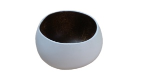 Tazón de Cáscara de Coco Orgánico 100% Ecológico Hecho a Mano por EUTECH, Color Marrón Natural, Diámetro 13-14 cm, Profundidad 6 cm, Impermeable y Pulido - Product Image 4
