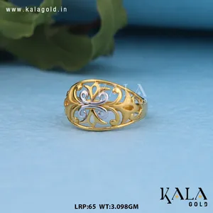 Bague religieuse en or massif 22 carats pour hommes et femmes, légère, pour usage quotidien, cadeau de fête, mariage, fiançailles - Product Image 2