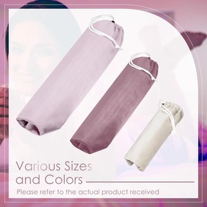 Sac à poussière en satin de luxe personnalisé avec cordon de serrage et logo imprimé pour l'emballage de bijoux, emballage cadeau, fabricant OEM ODM - Product Image 6