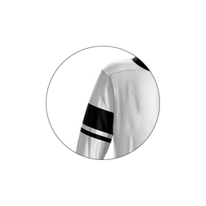 Ensembles d'uniformes de hockey sur glace personnalisés respirants, maillots et pantalons imprimés par transfert thermique, tissu durable, compétitifs - Product Image 4