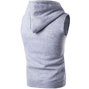 Vente en gros de gilets sans manches à capuche en coton personnalisés de qualité supérieure à prix avantageux, service OEM ODM - Product Image 2