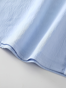 Conjunto Casual de Playa para Hombre, Tendencia 2026, Diseño Sencillo, Conjunto Azul de Verano con Pantalones Cortos Blancos para la Playa - Product Image 6