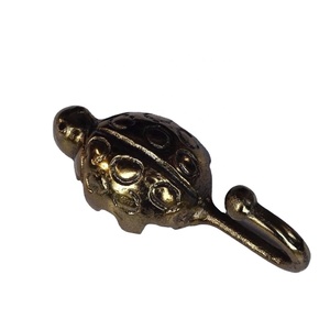 ตะขอแขวนผนังโลหะอลูมิเนียมรูปสัตว์เต่าทองเหลืองโบราณสำหรับตกแต่งบ้านการหล่อสำหรับเสื้อโค้ทหมวกผ้าเช็ดตัว - Product Image 1
