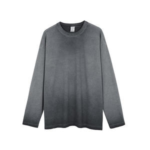 เสื้อยืดแขนยาวทรงโอเวอร์ไซส์หนา 280 กรัม ยี่ห้อดัง สไตล์เรโทร วินเทจ สำหรับผู้ชาย เสื้อยืดเปล่าสีพื้น - Product Image 5