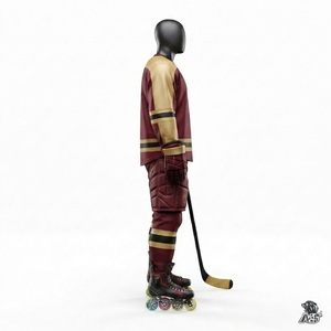 Uniforme de Práctica de Hockey sobre Ruedas Personalizado, Jersey de Entrenamiento de Poliéster/Algodón, Ropa Deportiva Atlética para Adultos, Tela Resistente con Control de Humedad - Product Image 4