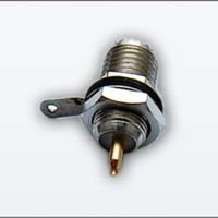 Conector RF BNC hembra de montaje en panel, BNC-50KY, 50 ohmios, latón macizo, con terminación de copa de soldadura para equipos de prueba