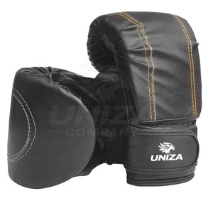 Premium Leather Boxing Gloves Hand Grips Shock-Absorbing Padding for Fighters <b>Trainers</b> Athletes-Outdoor Use Hook Loop Closure - Product Image 6