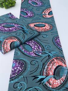 Tela africana con estampado de cera y Ankara 100% algodón para vestidos de uso diario, popular en el mercado africano de Tanzania - Product Image 5
