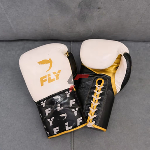 Gants de boxe de sparring professionnels neufs, sur mesure, en cuir de haute qualité, confortables, à lacets - Product Image 1