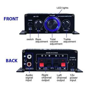 Potente amplificador de graves HiFi de Audio estéreo de 400W y 12V, amplificador de potencia para coche y hogar de 2 canales - Product Image 2