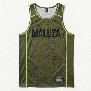 ชุดเสื้อบาสเก็ตบอล MALUZA ลายพิมพ์ทันสมัย ไซส์พลัส สำหรับฤดูร้อน น้ำหนักเบา ระบายอากาศได้ดี พร้อมกางเกงขาสั้น - Product Image 1