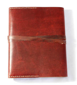 Diario de escritura personalizado, cuaderno color cereza, cuaderno forrado en cuero, cuaderno de tapa dura, planificador para uso diario - Product Image 6