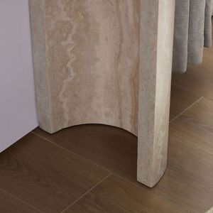 Modern Design 53.15-Inch Faux MARS <b>Marble</b> Pattern <b>Console</b> <b>Table</b> Entryway Living Room Narrow <b>Console</b> <b>Table</b> MDF Skinny Sofa <b>Table</b> - Product Image 6