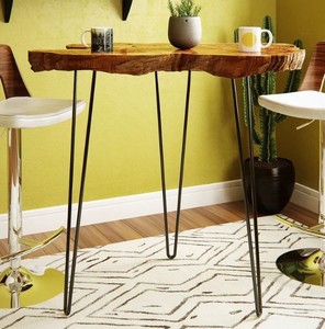 Patas de metal de madera maciza Mesa de comedor Diseños de alta calidad a buen precio Nuevos diseños Muebles de comedor - Product Image 2