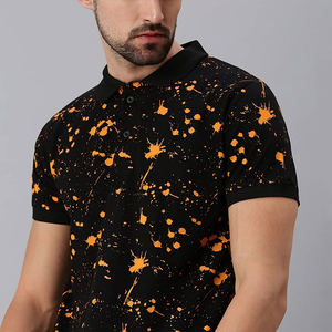 Polo homme bleu uni, haute qualité, respirant, disponible en plusieurs couleurs. Polo personnalisé avec design et logo sur mesure. - Product Image 5