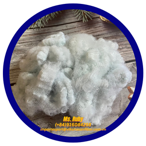 Fibres de polyester en brin court 20D SD blanches, solides, de qualité A, fibres recyclées GRS, 100 % polyester pour la fabrication de tapis et de coussins - Product Image 3