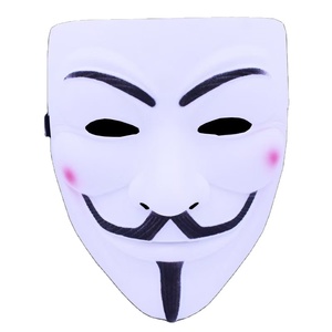 Mascarade d'Halloween Effrayant Grimace <span class=keywords><strong>V</strong></span> <span class=keywords><strong>Vendetta</strong></span> <span class=keywords><strong>Masque</strong></span> en plastique hip-hop masculin intégral Masques de fête - Product Image 1