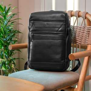 ZOLO LEATHERS Mochila de Trabajo Profesional Oxford Antirrobo Negra, Duradera, Multifuncional, Estilo Clásico - Product Image 1