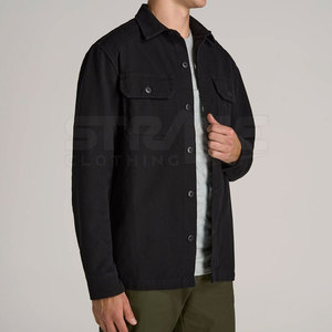 Veste d'hiver en toile 100% coton au design tendance, tissu de haute qualité, durable, tenue streetwear à la mode, logo sur le devant - Product Image 5