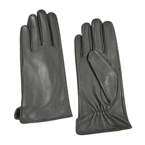 Gants en cuir pour homme, longueur poignet, thermiques, chauds, non doublés, marron uni, pour usage quotidien en hiver, classiques, gants de ville en cuir - Product Image 4