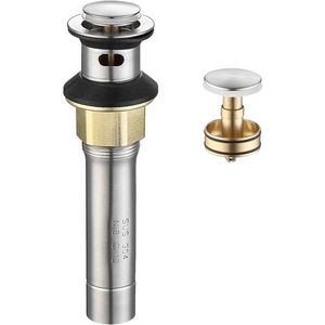 Sifone a scomparsa in acciaio inossidabile con funzione anti-intasamento, spazzola anti-intasamento, filtro per lavabo e vano lavabo, trappole idrauliche - Product Image 1