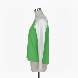 Nueva Camiseta de Manga Larga Raglán de Algodón 100% de 250 g/m² para Primavera/Otoño, Estilo Holgado y Moderno para Mujer, Camiseta de Béisbol Unisex - Product Image 4