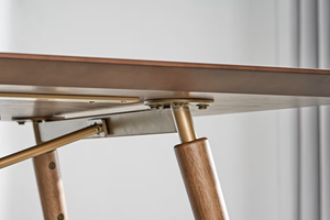 Modern <b>Wooden</b> <b>Dining</b> Room Set 6 Piece Midcentury Style <b>Extendable</b> <b>Table</b> Chairs Solid Back Home Furniture for <b>Dining</b> Area - Product Image 6
