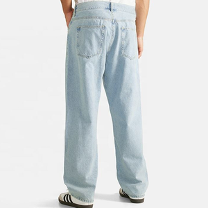 Jeans de Diseñador para Hombre, Corte Holgado, 100% Algodón, Cintura Media, 5 Bolsillos, Pantalones Vaqueros con Logotipo Bordado, Gran Venta - Product Image 4