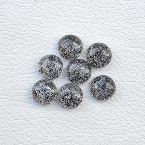 AAA Grade 10mm Natural Black Sunstone Flat Round Cabochon Loose Gemstone Calibrated for Jewelry Making Wholesale <b>Free</b> Delivery - Product Image 1