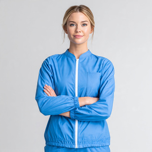 Blouses d'infirmière, veste médicale, veste en tricot 100% coton, uniformes d'hôpital personnalisés pour les médecins - Product Image 4