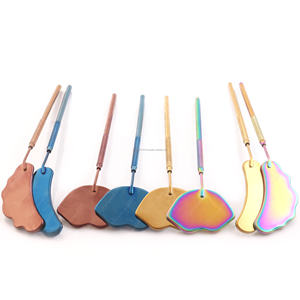 กระจกเช็คขนตาแบบมีกระจกจับน้ำหนักเบาทำจากสแตนเลสหลายสีรูปผีเสื้อออกแบบโลโก้ได้ตามต้องการ - Product Image 3