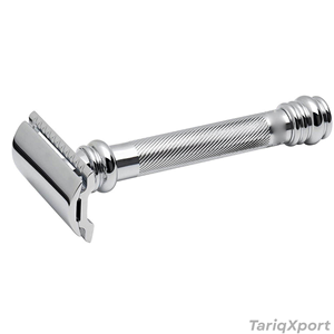 Matte Black Premium Safety <b>Razor</b> <b>Men</b> Anti-Slip Stainless Steel Handle Single Super Stainless Steel Blade - Product Image 6