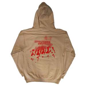 Sweat à capuche unisexe décontracté de qualité supérieure en polaire rouge, style rétro urbain, impression sérigraphique personnalisée - Product Image 6