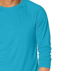 T-shirt en coton uni à manches longues de haute qualité, col rond, t-shirt uni pour homme, t-shirt décontracté pour homme, chemises pour homme - Product Image 4